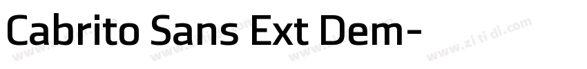 Cabrito Sans Ext Dem字体转换 Cabrito Sans Ext Dem字体转换